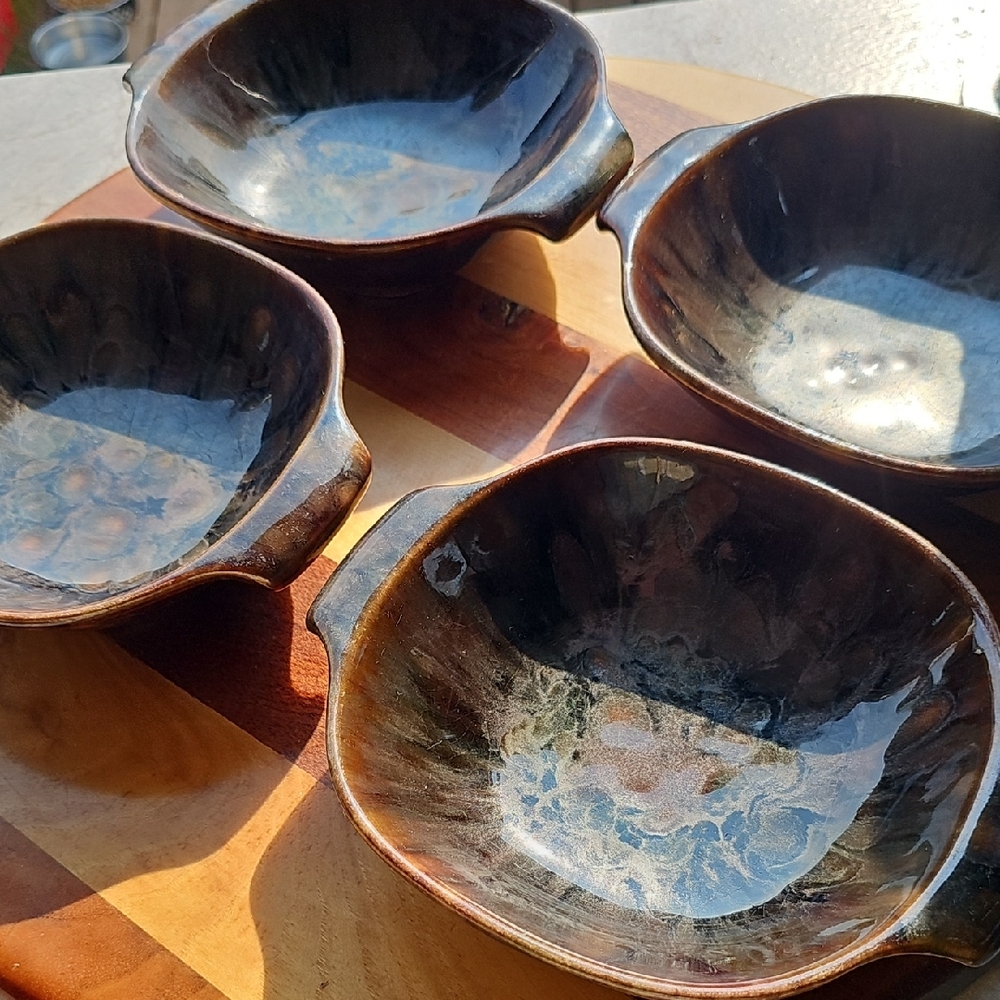 Rare Antique Beauceware Set Of 4 Bowls